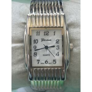 Geneva Two Tone Women’s Cuff Watch